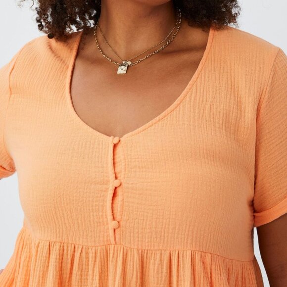 Cotton On Curve Spring Green Bella Dress Pistachio Gelato w/ Pockets NWT - Picture 6 of 6